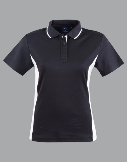 Picture of Winning Spirit, Ladies TrueDry Contrast S/S Polo